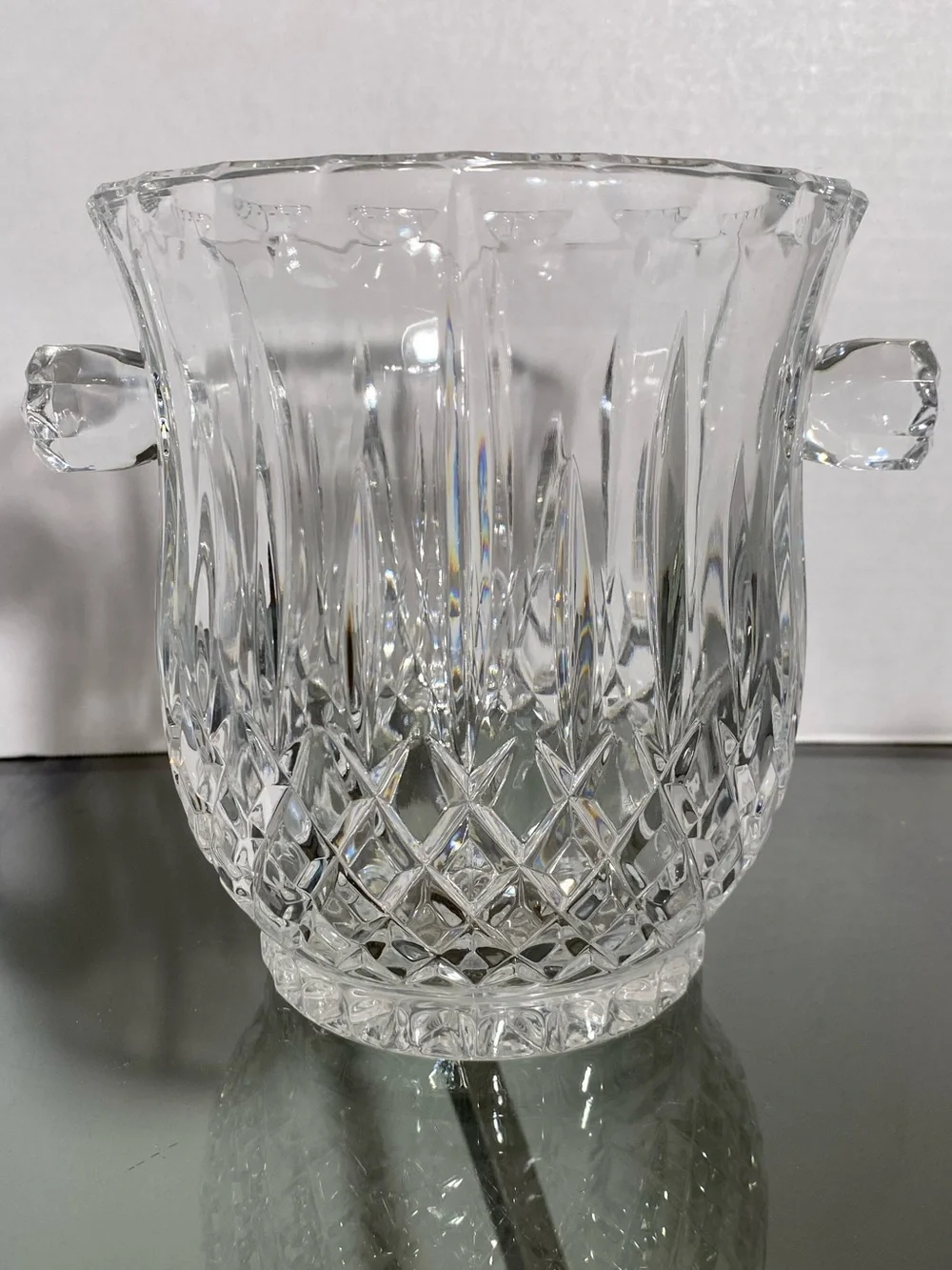 Vintage King Edward Full-Lead Crystal Ice Bucket by Gorham. 80’s - 90’s.